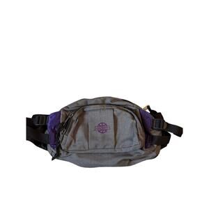 Quest Fanny Pack Hiking Waist Bag Gray Purple with Interior Pockets